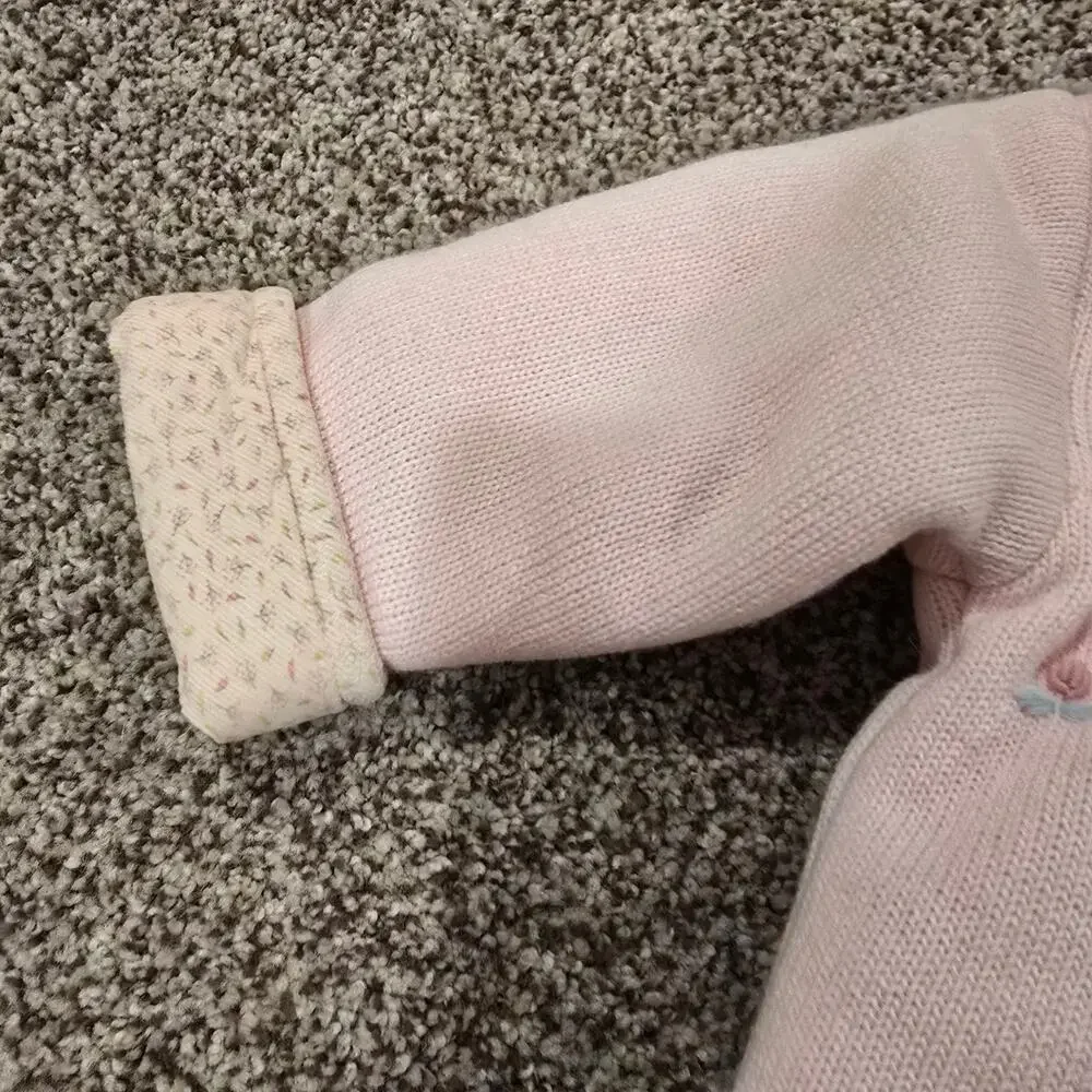 NEW NWT Vintage Baby Girl Carriage Boutiques Sweater Overall Outfit | 6 Months